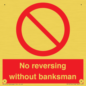No reversing without banksman